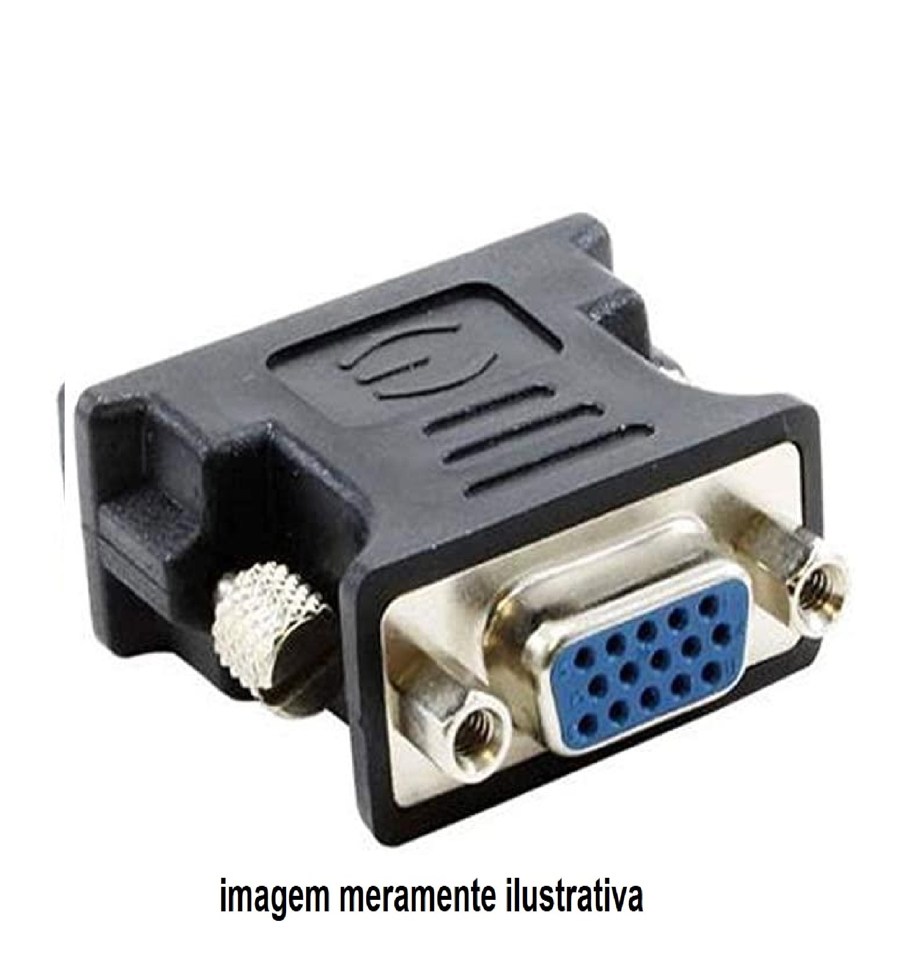 ADAPTADOR DVI I (24+5) MACHO / DB15 HD VGA FEMEA - DVI VGA